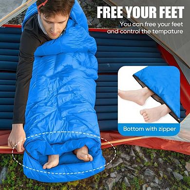 Camping Sleeping Bag, Lightweight, Waterproof, 3-Season