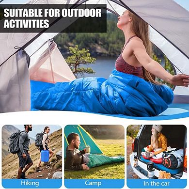 Camping Sleeping Bag, Lightweight, Waterproof, 3-Season
