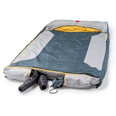 Multi Down Double Sleeping Bag (10F/30F) with Compression Sack