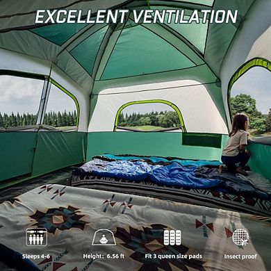 SUV Camping Tent, 6 Person, Waterproof, Tailgate Attachment for SUV/Truck