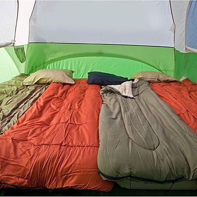 Screened Camping Tent, 6 Person, with Porch, Rainfly & Easy Setup