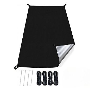 PU2000 Waterproof Tent Footprint, Durable Ground Tarp for Hiking/Beach