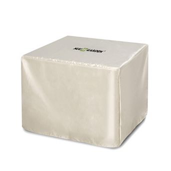 31'' Square Fire Pit Cover for Outdoor Propane Fire Pit Table, Waterproof PVC Material, Beige