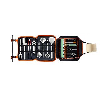 Camping Cooking Utensil Set with Rotating Marshmallow Sticks