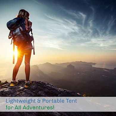 Instant Cabin Tent, 14' x 9', Blue