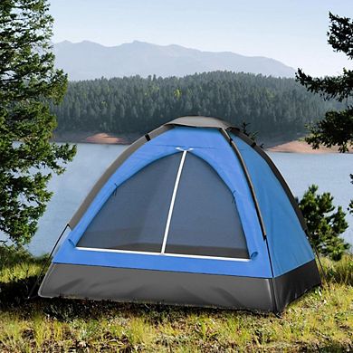 Instant Cabin Tent, 14' x 9', Blue