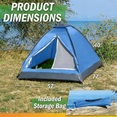 Instant Cabin Tent, Blue