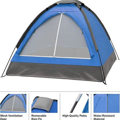 Instant Cabin Tent, 14' x 9', Blue