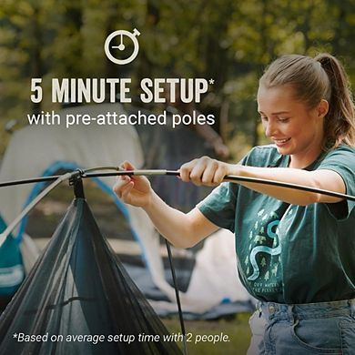 Family Tent, 8 Person, 5-Min Setup, Weatherproof, PFAS-Free