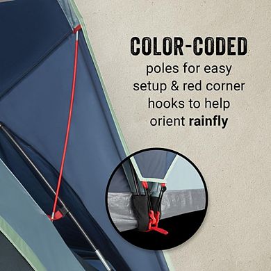 Family Tent, 8 Person, 5-Min Setup, Weatherproof, PFAS-Free