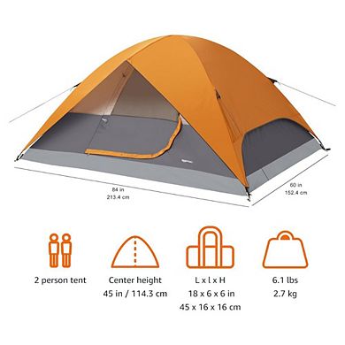3-Season Dome Camping Tent with Rainfly
