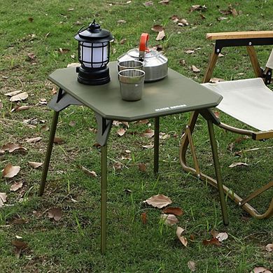 Ultralight Aluminum Roll-Up Camping Table with Bag