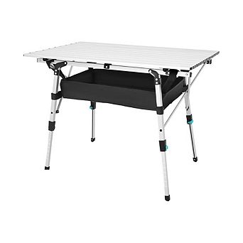 Portable Aluminum Camping Table with Adjustable Legs