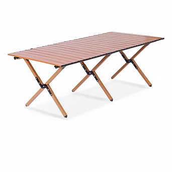 Lightweight Roll-Up Picnic Table with Carry Bag