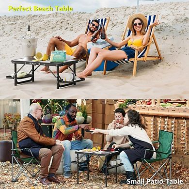 Small 2ft Folding Camping Table with Extra Space