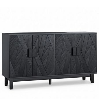 Homy Casa 55.4"W Storage Buffet Cabinet for Dining Room or Living Room