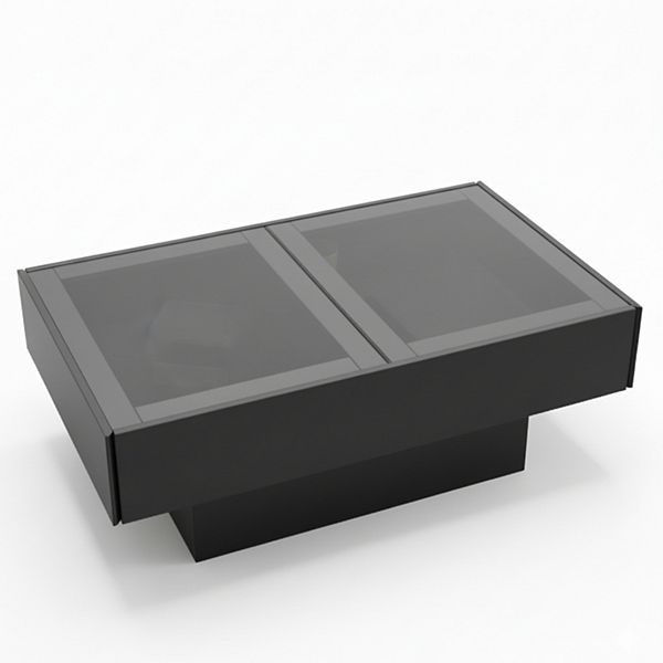 Homy Casa Coffee Table with Sliding Top and Hidden Storage