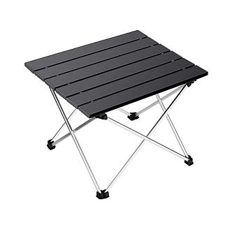 Small Aluminum Folding Beach Table with Carry Bag