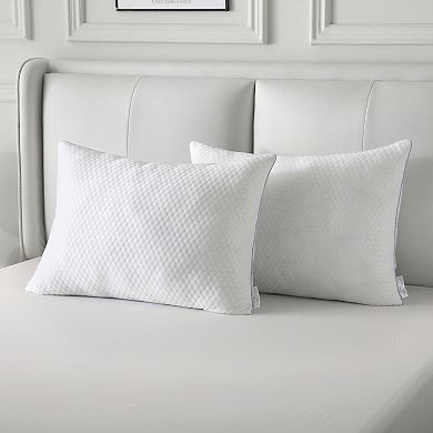 Royal Velvet Removeable Cooling Cover Nano Feather Pillow