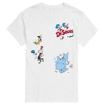 Big & Tall Dr. Seuss Characters Icons Graphic Tee