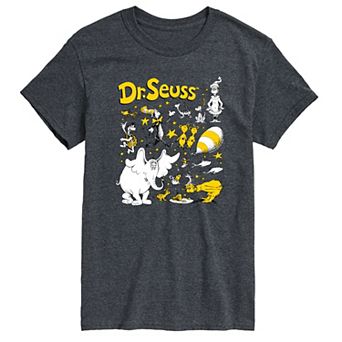 Big & Tall Dr. Seuss Characters Grid Graphic Tee