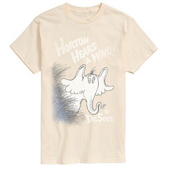 Big & Tall Dr. Seuss Horton Hears A Who Distressed Graphic Tee