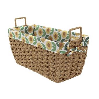 Celebrate Together™ Fall Lined Sunflower Storage Basket
