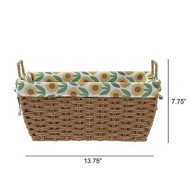 Celebrate Together™ Fall Lined Sunflower Storage Basket