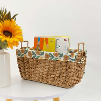 Celebrate Together™ Fall Lined Sunflower Storage Basket