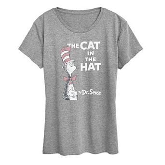 Women's Dr. Seuss The Cat In The Hat Distressed Graphic Tee