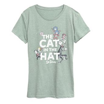 Women's Dr. Seuss The Cat In The Hat Distressed Graphic Tee