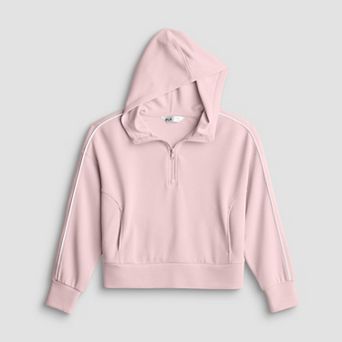 Girls 7-16 FLX Lightweight Solace Contrast Trim Quarter Pullover