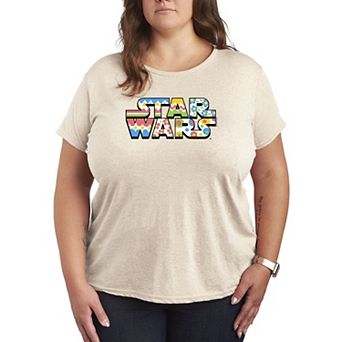 Plus Size Star Wars Easter Egg Logo Graphic Tee
