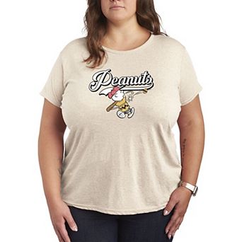 Plus Size Peanuts Easter Egg Graphic Tee