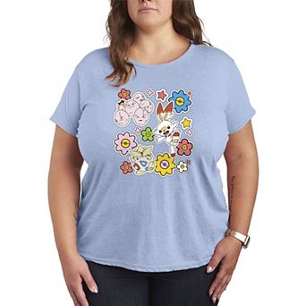 Plus Size Pokémon Easter Collage Graphic Tee