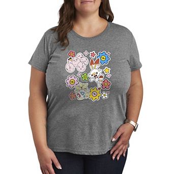 Plus Size Pokémon Easter Collage Graphic Tee