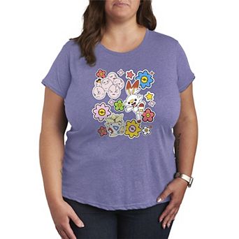 Plus Size Pokémon Easter Collage Graphic Tee
