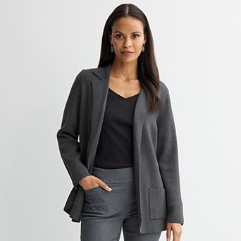 Women's Croft & Barrow® Swing Sweater Blazer