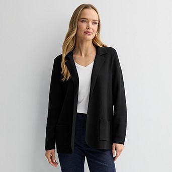 Women's Croft & Barrow® Swing Sweater Blazer