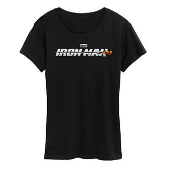 Women's Marvel Iron Man Logo Graphic Tee