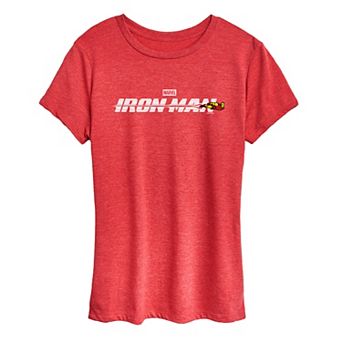 Women's Marvel Iron Man Logo Graphic Tee