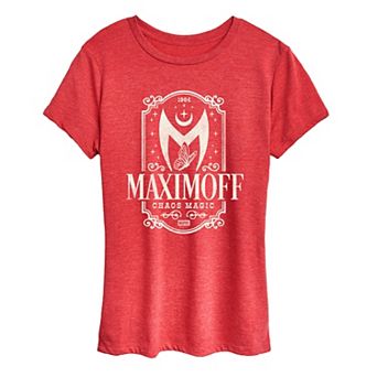 Women's Marvel The Scarlet Witch Maximoff Chaos Magic Distressed Graphic Tee