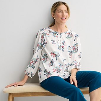 Women's Croft & Barrow® Texture Knit Blouse