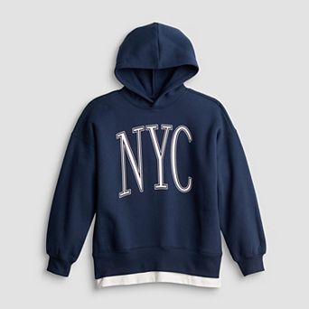 Girls 6-20 SO® Layered Hoodie in Regular & Plus Size