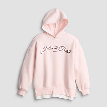 Girls 6-20 SO® Layered Hoodie in Regular & Plus Size