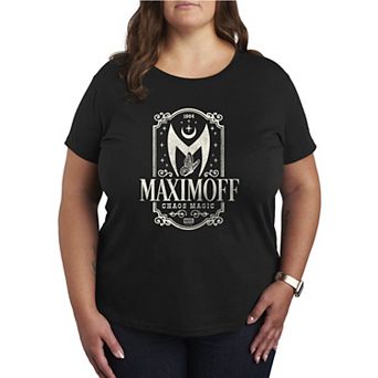 Plus Size Marvel Scarlet Witch Maximoff Chaos Magic Distressed Graphic Tee