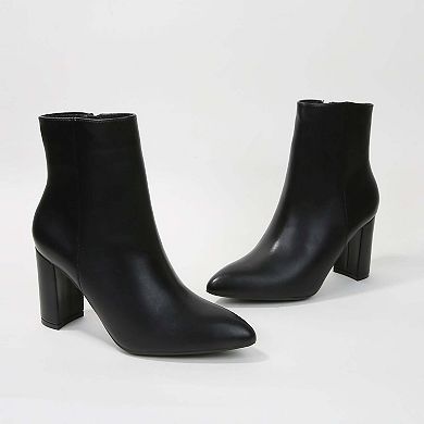 Sara Block Heel Ankle Boots
