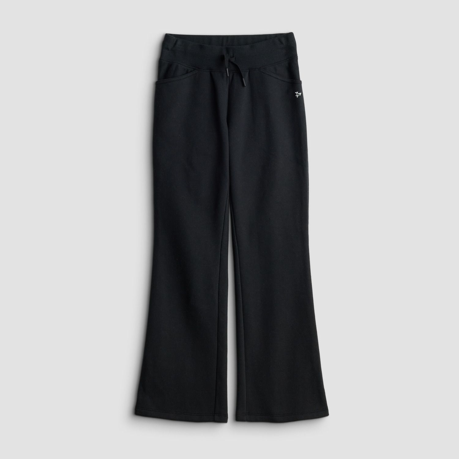 Брюки Tek Gear® Adaptive Fleece Flare Pants для девочек, цвет: Чёрный