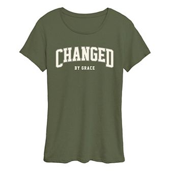 Women's Changed By Grace Collegiate Graphic Tee