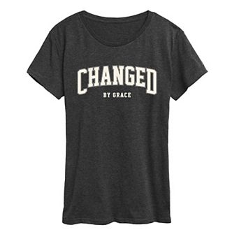 Women's Changed By Grace Collegiate Graphic Tee
